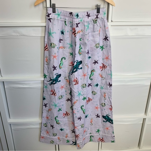 Hill House Linen Skylar Pant Purple - Picture 4 of 4